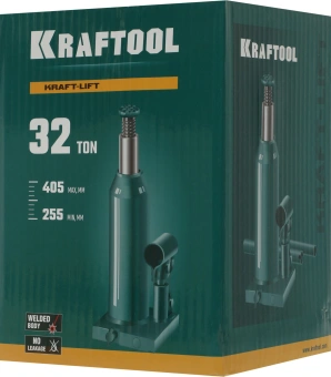 Домкрат Kraftool Kraft-Lift 43462-32_z01 бутылочный гидравлический зеленый/серый - купить недорого с доставкой в интернет-магазине