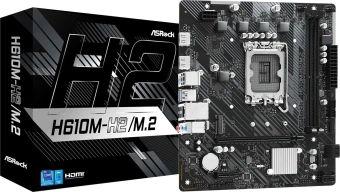 Материнская плата Asrock H610M-H2/M.2 Soc-1700 Intel H610 2xDDR4 mATX AC`97 8ch(7.1) GbLAN+HDMI - купить недорого с доставкой в интернет-магазине