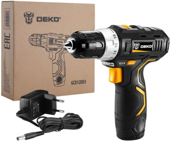 Дрель-шуруповерт Deko GCD12DU3 аккум. патрон:быстрозажимной (063-4096) - купить недорого с доставкой в интернет-магазине
