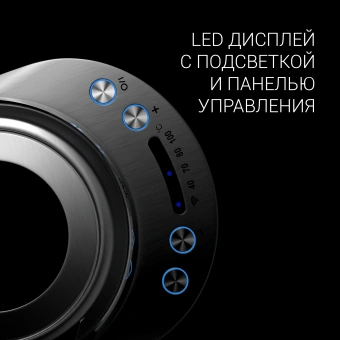Чайник электрический Polaris PWK 1775CGLD 1.7л. 1850Вт серебристый/черный корпус: стекло/металл/пластик - купить недорого с доставкой в интернет-магазине
