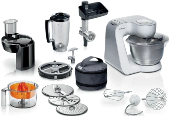 Кухонная машина Bosch MUM58251 планетар.вращ. 1000Вт белый/серый - купить недорого с доставкой в интернет-магазине