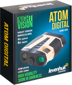 Бинокль Levenhuk 4-12x 35мм Atom Digital DNB300 черный (82470) - купить недорого с доставкой в интернет-магазине