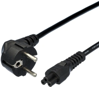 Кабель AdAC IEC C5 IEC 320 C5 CEE 7/7 1.8м черный - купить недорого с доставкой в интернет-магазине