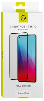 Защитное стекло для экрана Redline черный для Realme 12 4G 2.5D 1шт. (УТ000039355) - купить недорого с доставкой в интернет-магазине