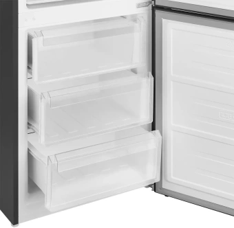 Холодильник Weissgauff WRK 2000 Total NoFrost Inverter Black Inox 2-хкамерн. черный инвертер - купить недорого с доставкой в интернет-магазине