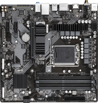 Материнская плата Gigabyte B760M DS3H AX DDR4 Soc-1700 Intel B760 4xDDR4 mATX AC`97 8ch(7.1) 2.5Gg RAID+HDMI+DP - купить недорого с доставкой в интернет-магазине
