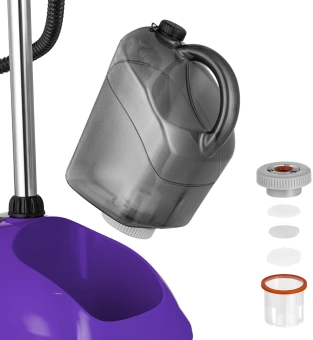 Отпариватель напольный Kitfort КТ-9123-1 1960Вт черный/фиолетовый - купить недорого с доставкой в интернет-магазине