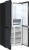 Холодильник Weissgauff WCD 450 Rock Glass NoFrost Inverter 3-хкамерн. графит темный инвертер - купить недорого с доставкой в интернет-магазине