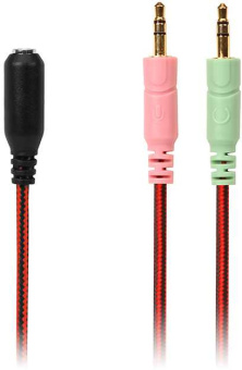Наушники с микрофоном Sven AP-G988MV черный/красный 2.2м накладные оголовье (SV-014797) - купить недорого с доставкой в интернет-магазине