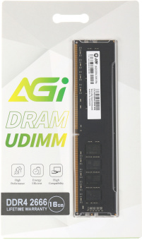 Память DDR4 16Gb 2666MHz AGi AGI266616UD138 UD138 RTL PC4-25600 DIMM 288-pin Ret - купить недорого с доставкой в интернет-магазине