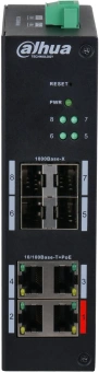 Коммутатор Dahua DH-HS4408-4ET-96 (L2) 4x100Мбит/с 4x1Гбит/с 4SFP 4PoE 96W управляемый - купить недорого с доставкой в интернет-магазине