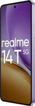 Смартфон Realme RMX5078 14T 5G 128Gb 8Gb фиолетовый моноблок 3G 4G 2Sim 6.67" 1080x2400 Android 15 50Mpix 802.11 a/b/g/n/ac NFC GPS GSM900/1800 GSM1900 Protect - купить недорого с доставкой в интернет-магазине