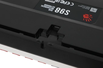 Клавиатура A4Tech S98 Sports механическая синий/белый USB for gamer LED (S98 SPORTS NAVY BLMS RED PLUS) кабель 1.8м - купить недорого с доставкой в интернет-магазине