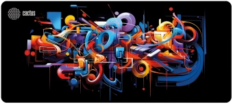 Коврик для мыши Cactus Graffiti 900x400x2мм (CS-MP-PRO10ХXL) - цена, купить или заказать с доставкой в интернет-магазине Коврик для мыши Cactus Graffiti 900x400x2мм (CS-MP-PRO10ХXL) - купить недорого с доставкой в интернет-магазине