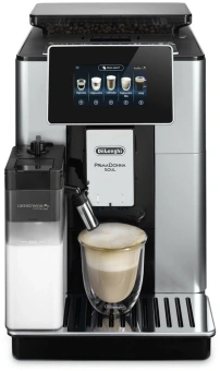 Кофемашина Delonghi Primadonna Soul ECAM610.55.SB 1450Вт черный/серебристый - купить недорого с доставкой в интернет-магазине