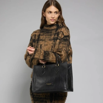 Сумка женская The Bridge Ida 04101501/30 черная натур.кожа - купить недорого с доставкой в интернет-магазине