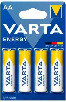 Батарея Varta Energy LR6 BL4 Alkaline AA (4шт) блистер - купить недорого с доставкой в интернет-магазине