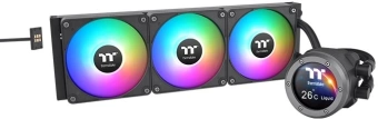 Система водяного охлаждения Thermaltake TH360 V2 Ultra EX ARGB Soc-AM5/AM4/1200/1700/1851 черный 4-pin 28.5dB Al LCD Ret (CL-W415-PL12SW-A) - купить недорого с доставкой в интернет-магазине