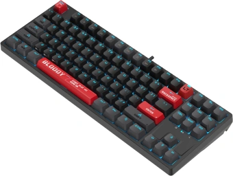 Клавиатура A4Tech AT87 черный/красный USB for gamer LED кабель 1.8м - купить недорого с доставкой в интернет-магазине