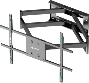 Кронштейн для телевизора Onkron M8L черный 42"-110" макс.100кг настенный поворотно-выдвижной и наклонный - купить недорого с доставкой в интернет-магазине