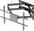Кронштейн для телевизора Onkron M8L черный 42"-110" макс.100кг настенный поворотно-выдвижной и наклонный - купить недорого с доставкой в интернет-магазине