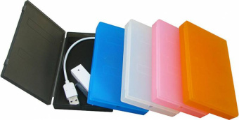 Внешний корпус для HDD/SSD AgeStar SUBCP1 SATA USB2.0 пластик черный 2.5" - купить недорого с доставкой в интернет-магазине