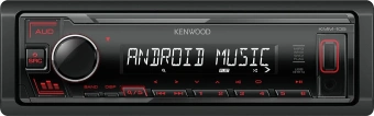 Автомагнитола Kenwood KMM-105 1DIN 4x50Вт USB 2.0 AUX 1 RDS - купить недорого с доставкой в интернет-магазине