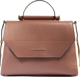 Сумка женская Piquadro Circle BD6777W92/MBE коричневая/бежевая натур.кожа - купить недорого с доставкой в интернет-магазине