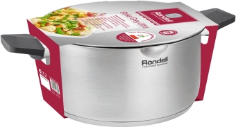 Кастрюля Rondell Strike Grey Ultra RDS-1947 2л. d=18см (с крышкой) стальной - купить недорого с доставкой в интернет-магазине