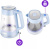 Чайник электрический Kitfort КТ-6623 1.7л. 2200Вт голубой/нержавеющая сталь (корпус: пластик/стекло) - купить недорого с доставкой в интернет-магазине