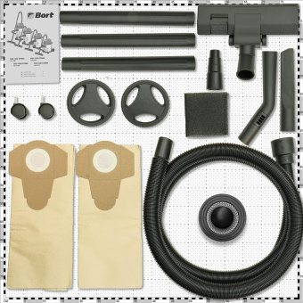 Строительный пылесос Bort BSS-1625-Storm 1600Вт (уборка: сухая/влажная) синий - купить недорого с доставкой в интернет-магазине