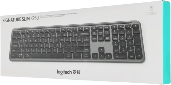 Клавиатура Logitech K950 черный USB беспроводная BT/Radio slim (920-012434) - купить недорого с доставкой в интернет-магазине