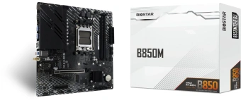 Материнская плата Biostar B850MT2-E DJ SocketAM5 AMD B850 2xDDR5 mATX AC`97 8ch(7.1) 2.5Gg RAID+HDMI+DP - купить недорого с доставкой в интернет-магазине