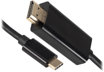 Кабель-переходник аудио-видео Buro USB Type-C (m)/HDMI (m) 1.5м. черный (BU-TYPEC-HDMI-1.5M) - купить недорого с доставкой в интернет-магазине