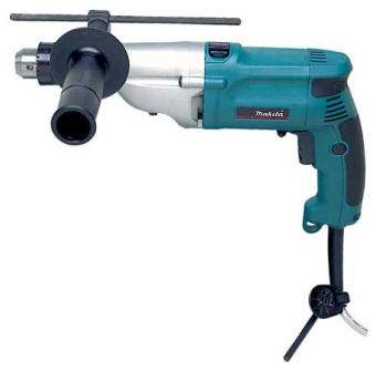 Дрель ударная Makita HP2050 720Вт патрон:кулачковый реверс (кейс в комплекте) - купить недорого с доставкой в интернет-магазине