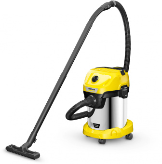 Строительный пылесос Karcher WD 3-18 S 225Вт (уборка: сухая/влажная) желтый - купить недорого с доставкой в интернет-магазине