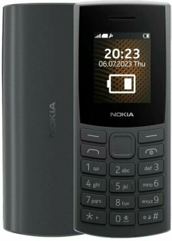 Мобильный телефон Nokia 105 SS TA-1569 0.048 черный моноблок 1Sim 1.8" 120x160 Series 30+ GSM900/1800 GSM1900 FM - купить недорого с доставкой в интернет-магазине