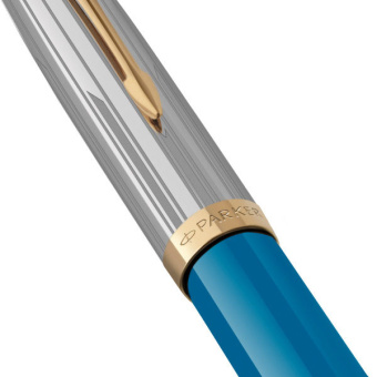 Ручка перьев. Parker 51 Premium (CW2169078) Turquoise GT F сталь нержавеющая подар.кор. - купить недорого с доставкой в интернет-магазине