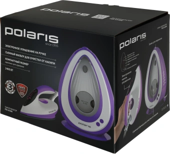 Парогенератор Polaris PSS 6540K 2400Вт фиолетовый/белый - купить недорого с доставкой в интернет-магазине