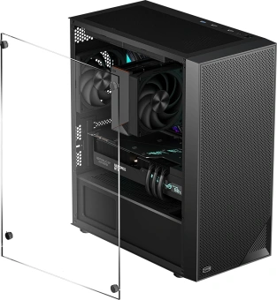 Корпус PcCooler C3B310 BK черный без БП mATX 8x120mm 4x140mm 2xUSB3.0 audio bott PSU - купить недорого с доставкой в интернет-магазине