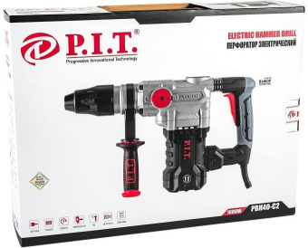 Перфоратор P.I.T. PBH40-C2 патрон:SDS-max уд.:9Дж 1600Вт (кейс в комплекте) - купить недорого с доставкой в интернет-магазине