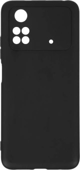 Чехол (клип-кейс) DF для Xiaomi Poco M4 Pro poCase-03 черный - купить недорого с доставкой в интернет-магазине