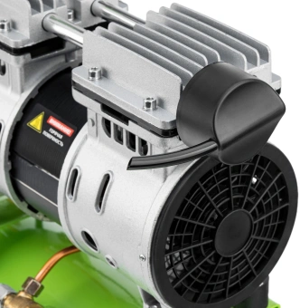 Компрессор поршневой Сибртех МБ 750/10 безмасляный 150л/мин 10л 750Вт зеленый - купить недорого с доставкой в интернет-магазине