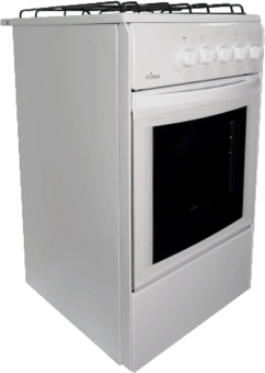 Плита Газовая Flama RG 24019 W белый (без крышки) реш.сталь - купить недорого с доставкой в интернет-магазине