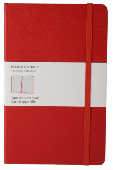 Блокнот Moleskine CLASSIC QP061R Large 130х210мм 240стр. клетка твердая обложка красный - купить недорого с доставкой в интернет-магазине