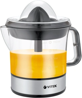 Соковыжималка цитрусовая Vitek VT-3669 25Вт рез.сок.:700мл. стальной/черный - цена, купить или заказать с доставкой в интернет-магазине Соковыжималка цитрусовая Vitek VT-3669 25Вт рез.сок.:700мл. стальной/черный - купить недорого с доставкой в интернет-магазине
