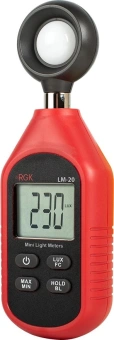 Люксметр RGK LM-20 портативный красный/черный (776301) - купить недорого с доставкой в интернет-магазине