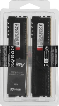 Память DDR4 2x32GB 3600MHz Kingston KF436C18BBK2/64 Fury Beast Black RTL Gaming PC4-28800 CL18 DIMM 288-pin 1.35В dual rank с радиатором Ret - купить недорого с доставкой в интернет-магазине