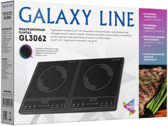 Плита Индукционная Galaxy Line GL 3062 черный стеклокерамика (настольная) - купить недорого с доставкой в интернет-магазине