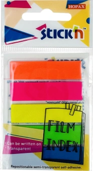 Закладки самокл. пластиковые Stick`n 27084 45x12мм 5цв.в упак. 20лист - купить недорого с доставкой в интернет-магазине